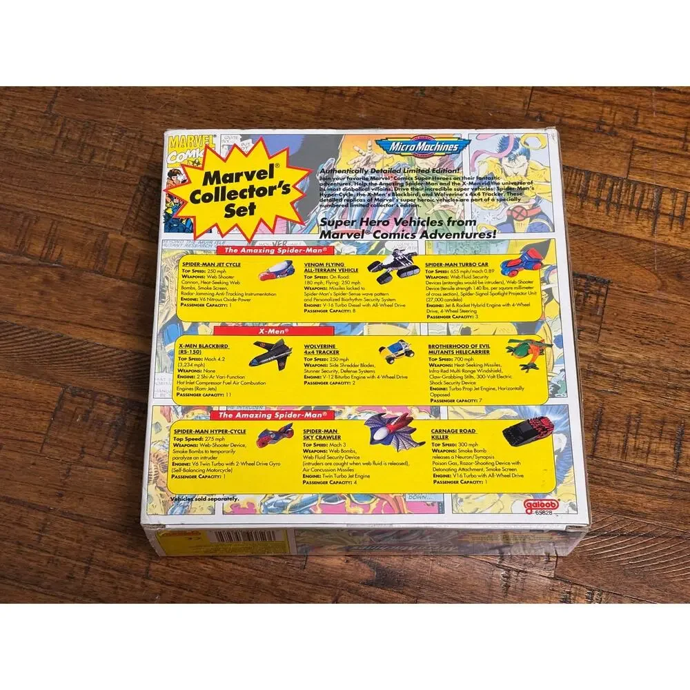 Micro Machines Marvel Collector's Set Amazing Spider-Man X-Men 1993 Limited